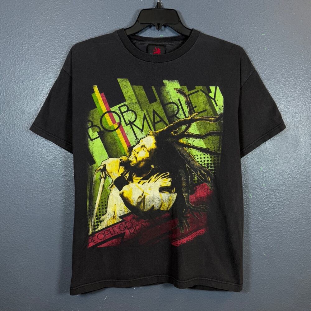 Vintage Zion L men’s Bob Marley 2007 graphic t-shirt gray